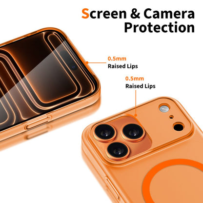 Ovitek MagSafe za Apple iPhone 17 Pro, Tech-Protect, MagSlim, Mat Oranžen