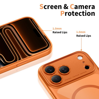 Ovitek MagSafe za Apple iPhone 17 Pro, Tech-Protect, MagPeak, Oranžen
