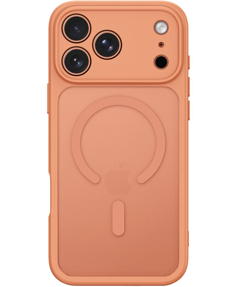 Ovitek MagSafe za Apple iPhone 18 Pro / 17 Pro, Tech-Protect, BasicMag, mat oranžen