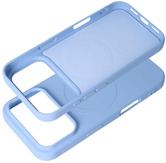 MagSafe ovitek za Apple iPhone 18 Pro Max / 17 Pro Max, OEM, Silicone Mag (Big Hole), modra