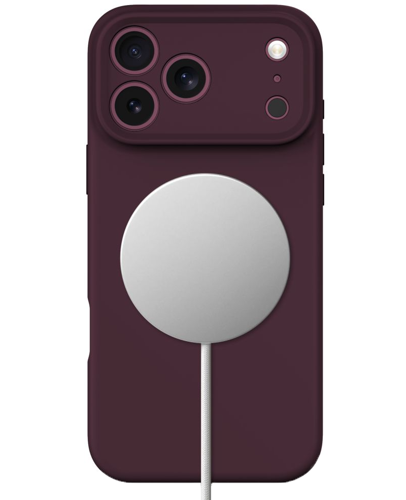 MagSafe ovitek za Apple iPhone 18 Pro / 17 Pro, Tech-Protect, silikon, vinsko rdeč