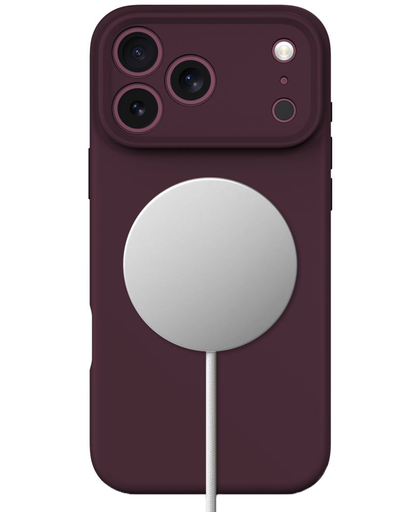MagSafe ovitek za Apple iPhone 18 Pro / 17 Pro, Tech-Protect, silikon, vinsko rdeč