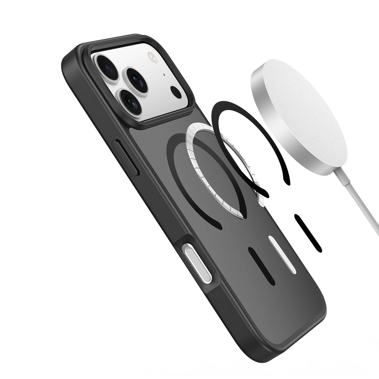 Ovitek MagSafe za Apple iPhone 17 Pro, DUX DUCIS, Yind, Črn