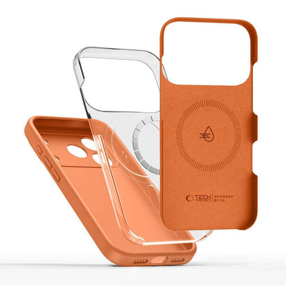 Ovitek MagSafe za Apple iPhone 17 Pro, Tech-Protect, Silikon, Oranžen