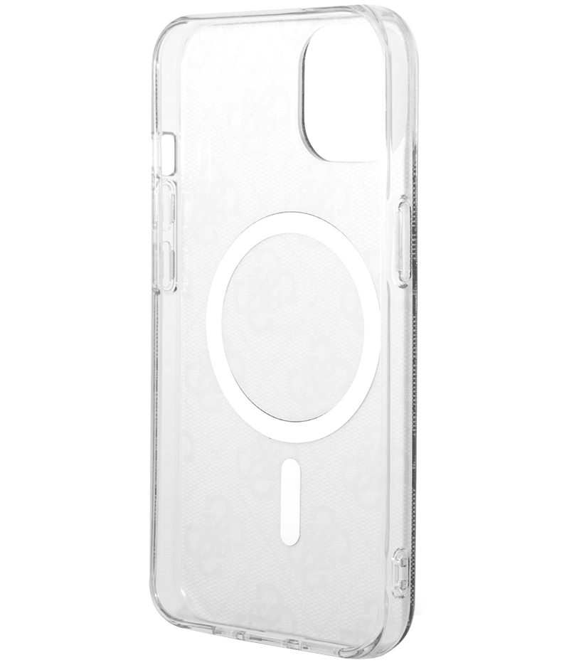 Ovitek MagSafe za Apple iPhone 15, Guess, 4G IML, Črn GUHMP15SH4STK