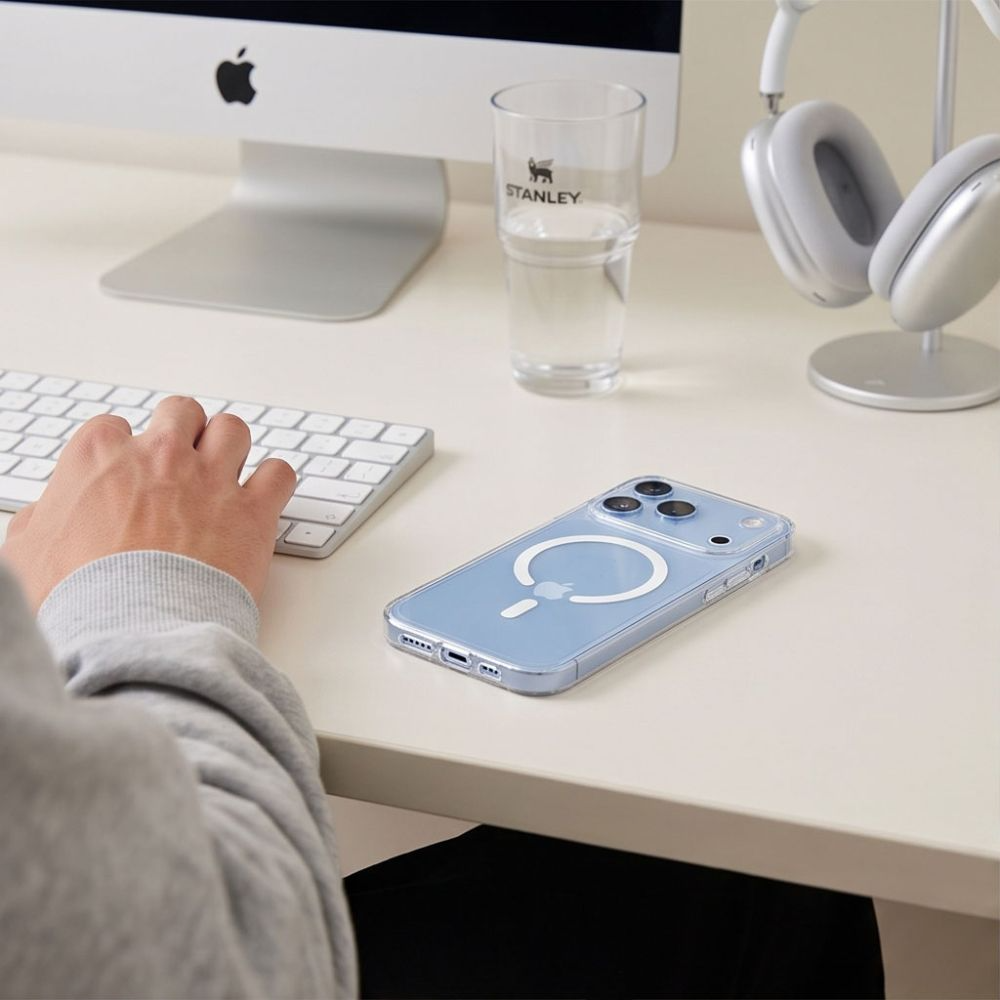 MagSafe ovitek za Apple iPhone 18 Pro / 17 Pro, Tech-Protect, Flexair, Prozoren