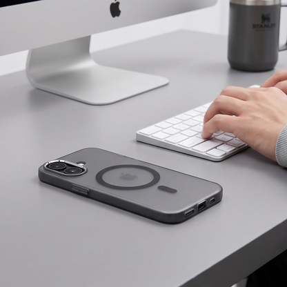 MagSafe ovitek za Apple iPhone 17, Tech-Protect, MagZero, mat črn