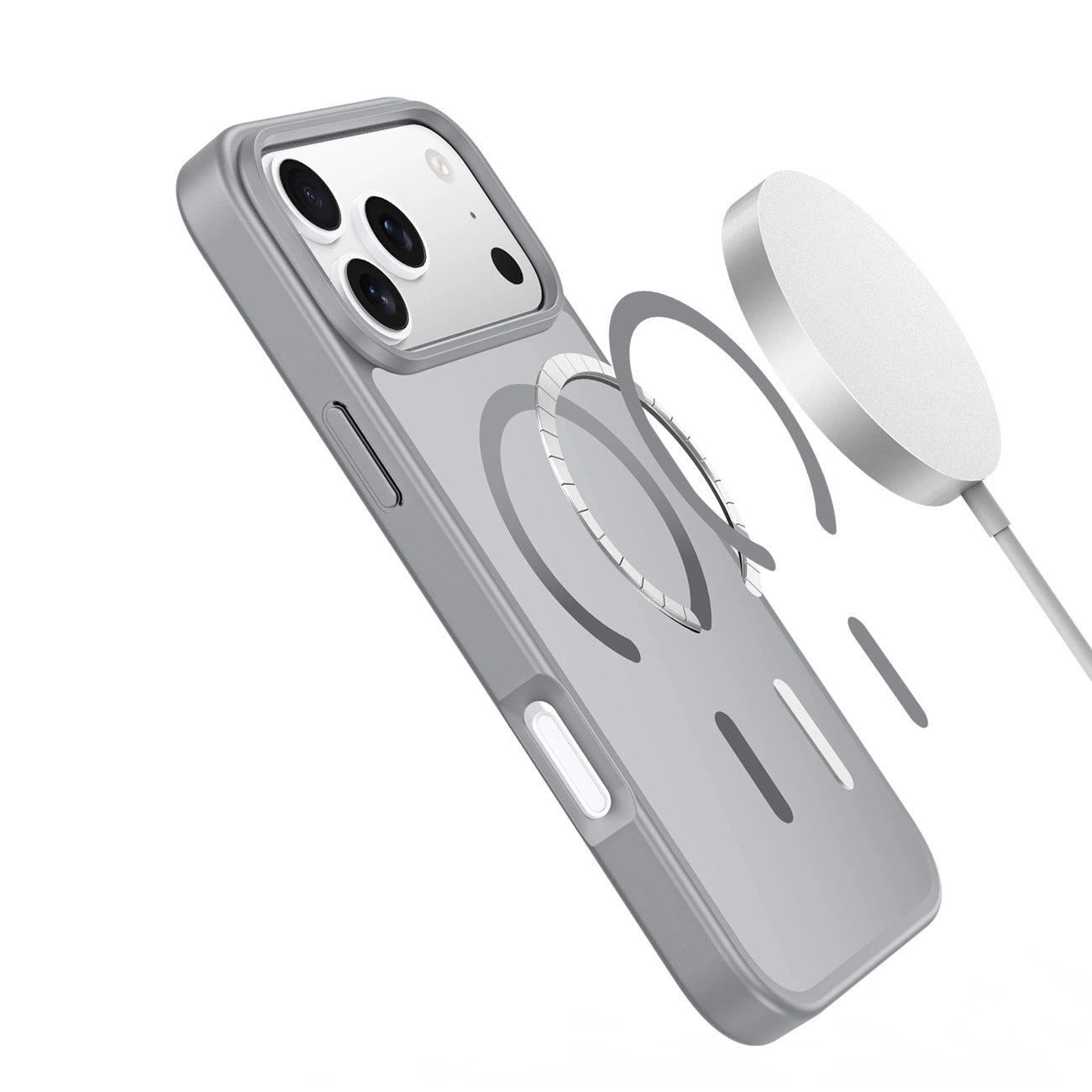 Ovitek MagSafe za Apple iPhone 17 Pro, DUX DUCIS, Yind, Siva