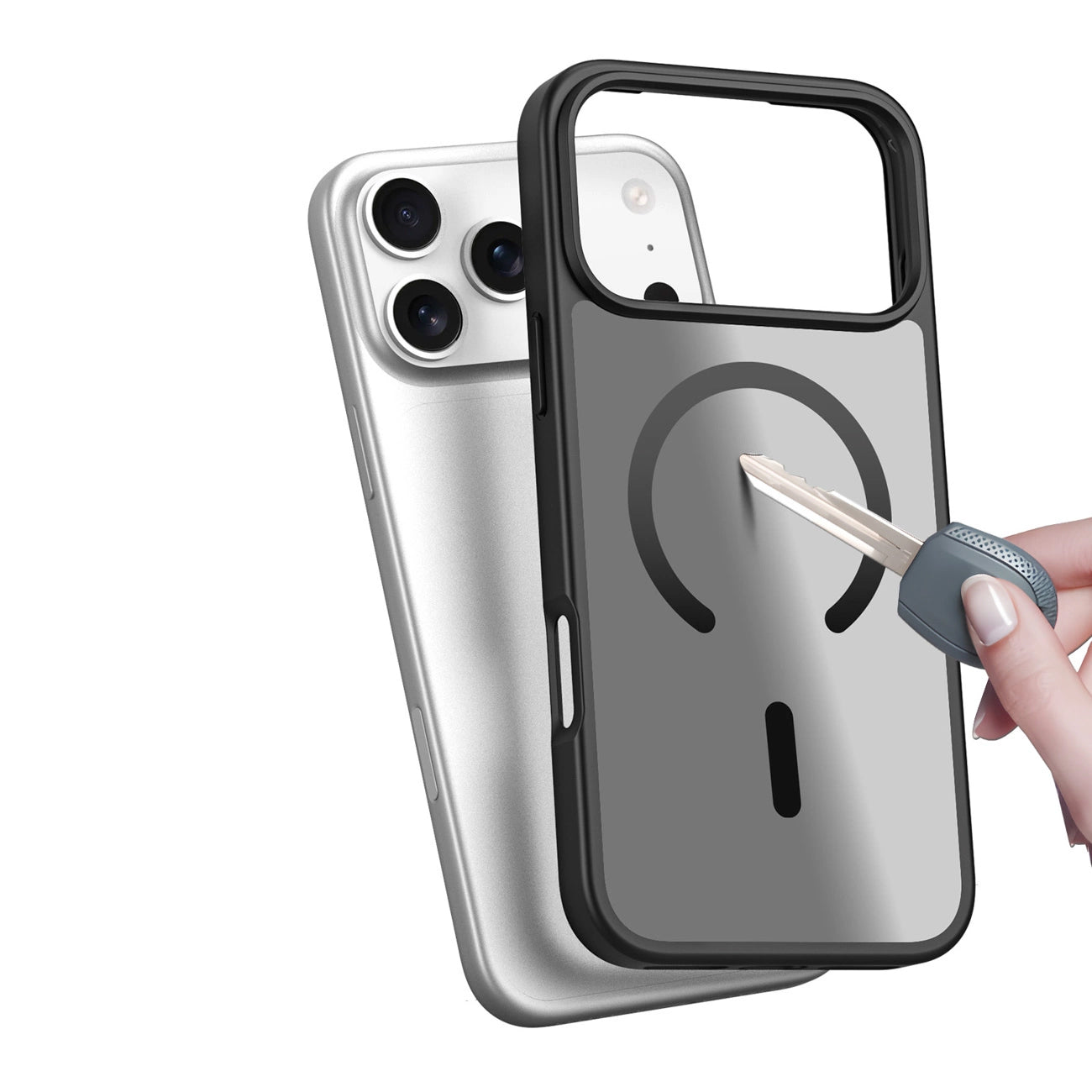 Ovitek MagSafe za Apple iPhone 17 Pro, DUX DUCIS, Yind, Črn