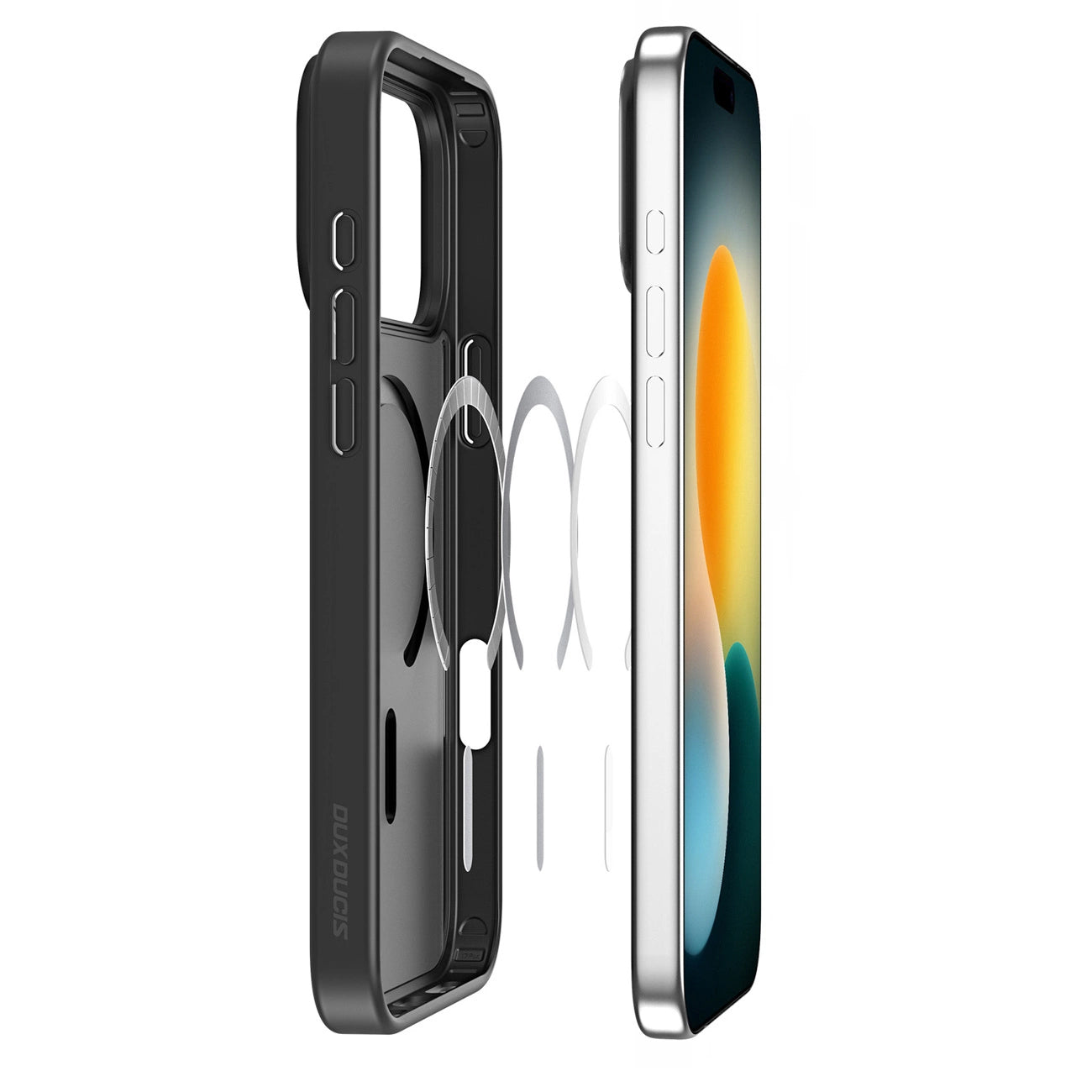 Ovitek MagSafe za Apple iPhone 17 Pro, DUX DUCIS, Yind, Črn