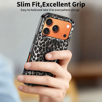 Ovitek MagSafe za Apple iPhone 17 Pro, Tech-Protect, Lamano Leopard, Črn