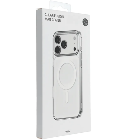 MagSafe ovitek za Apple iPhone 17e / 16e, OEM, Clear Fusion Mag Cover, bel