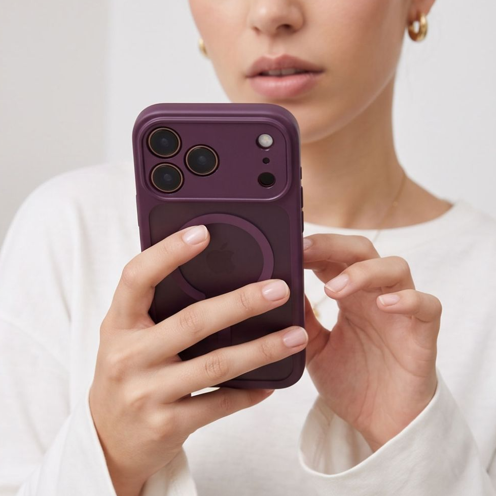 MagSafe Case for Apple iPhone 18 Pro Max / 17 Pro Max, Tech-Protect, BasicMag, Matte Burgundy