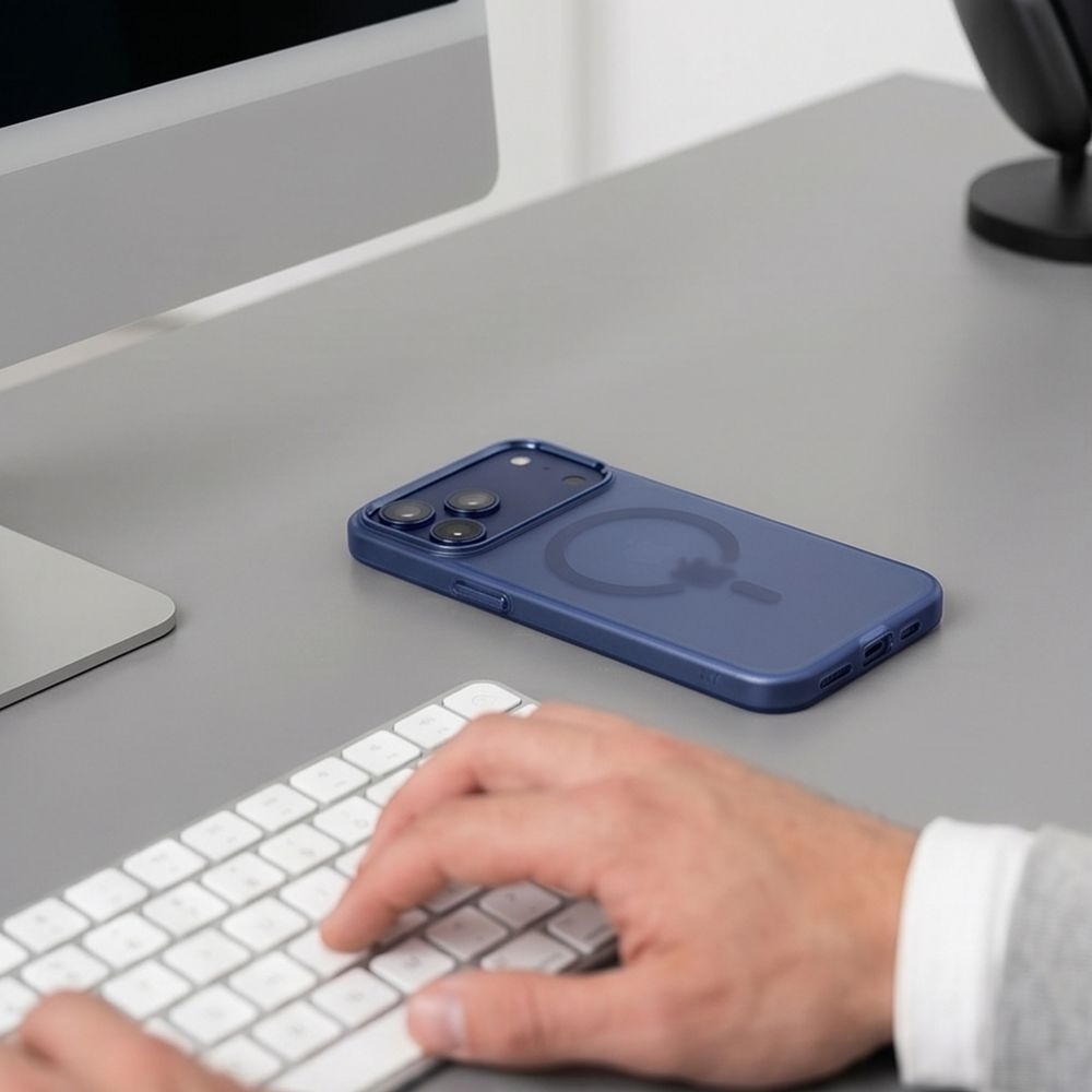 MagSafe Case for Apple iPhone 18 Pro Max / 17 Pro Max, Tech-Protect, MagZero, Matte Navy