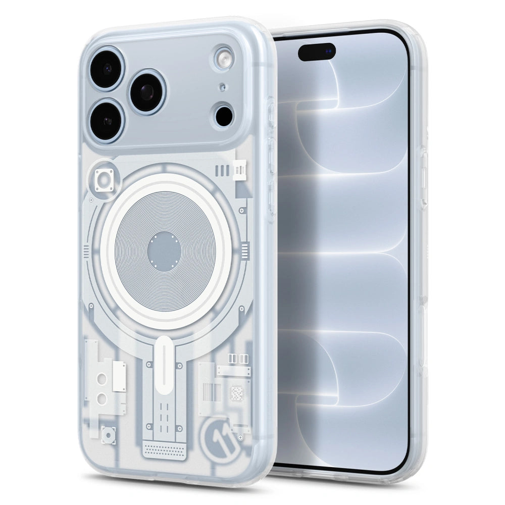 MagSafe ovitek za Apple iPhone 18 Pro / 17 Pro, Spigen, C11 Ultra Hybrid MagFit Element, bela ACS12308