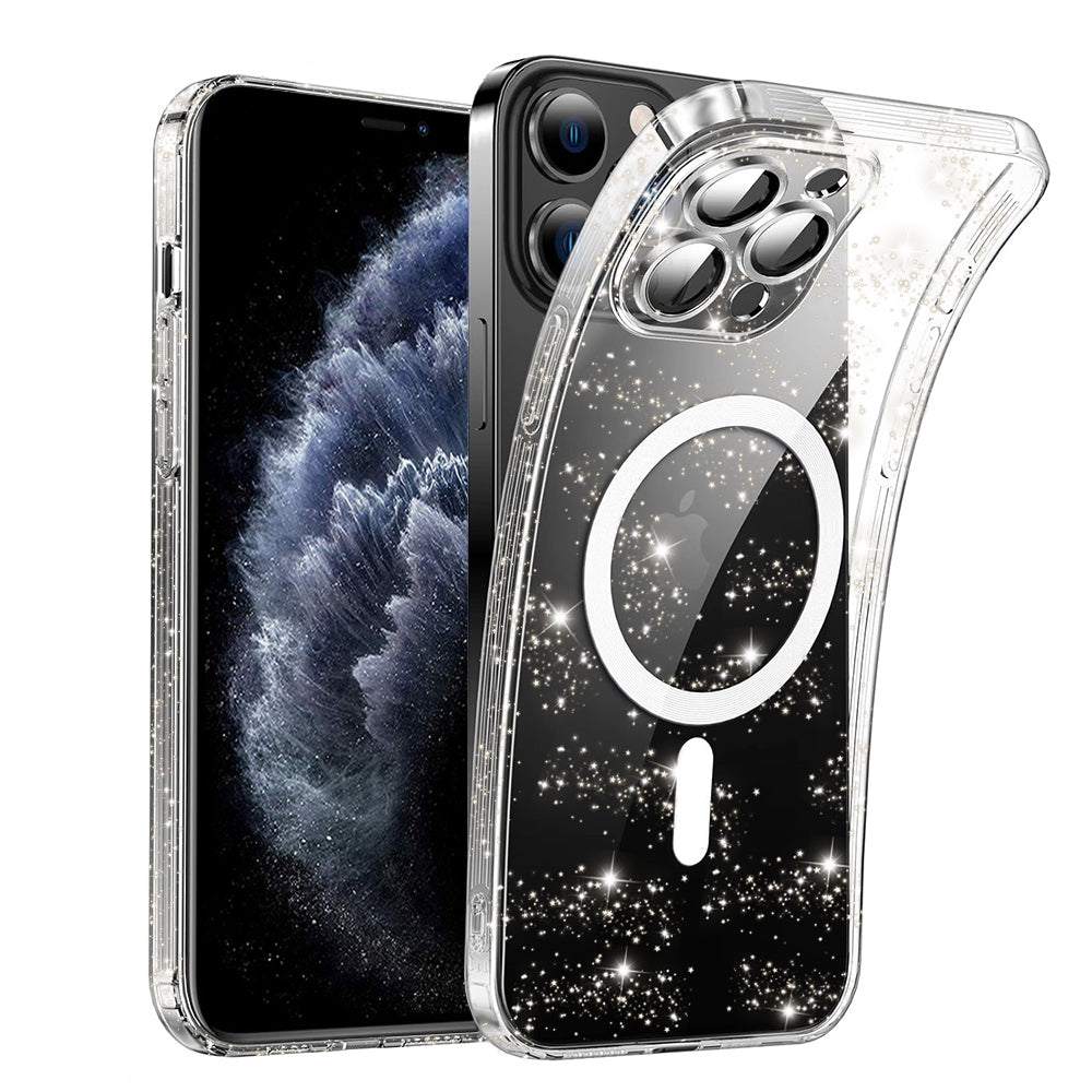 Ovitek MagSafe za Apple iPhone 11 Pro, Techsuit, SparkleSkin, Prozoren