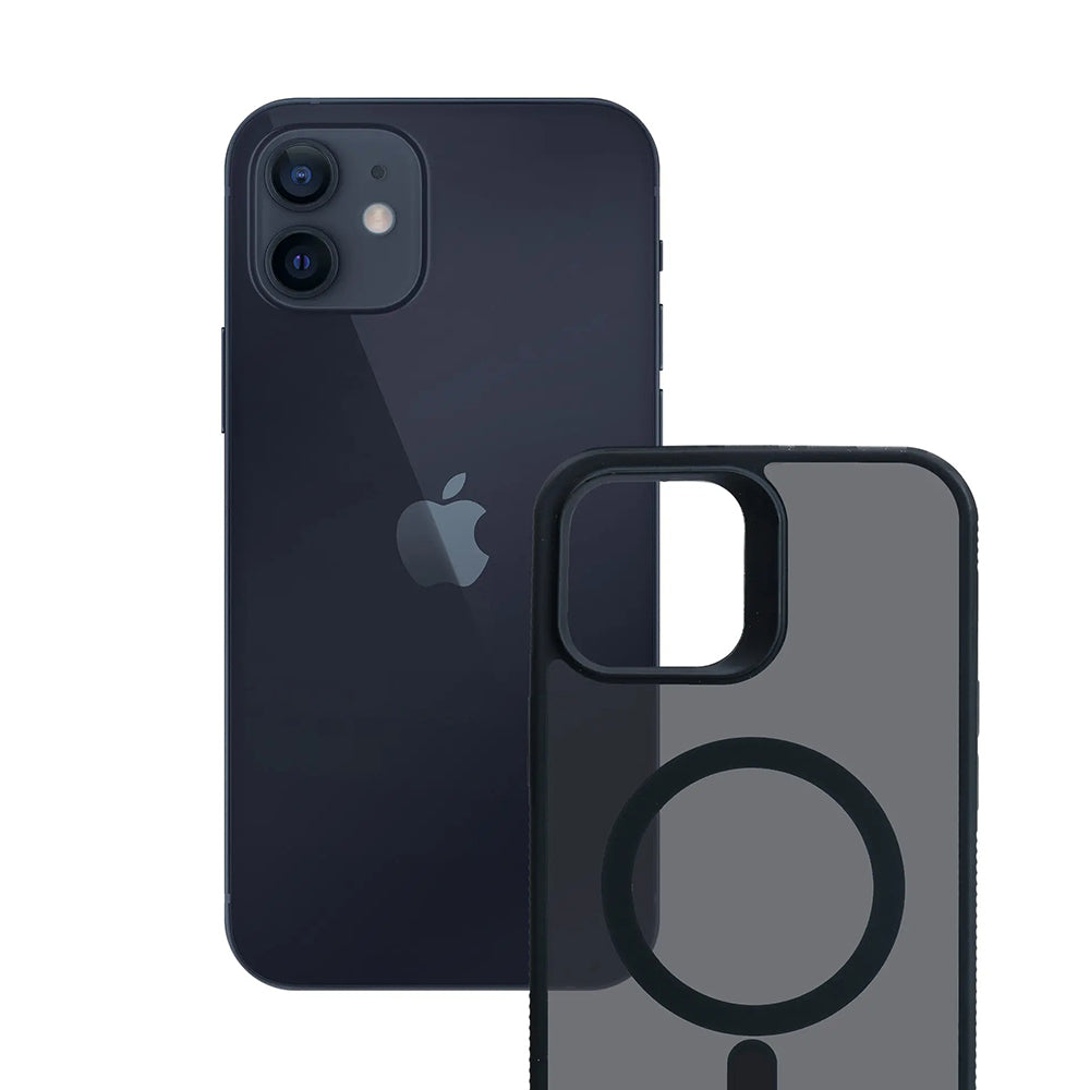 MagSafe Case for Apple iPhone 12 / 12 Pro, 3MK, Smoke MagCase, Black