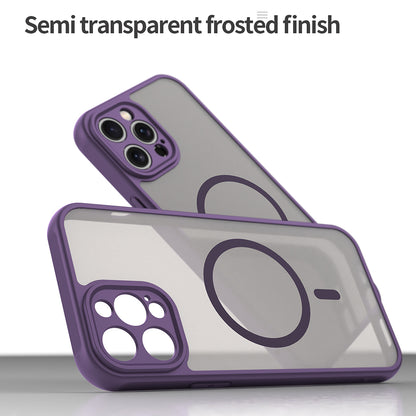 Ovitek MagSafe za Apple iPhone 12 Pro, Techsuit, HaloFrost II, Vijoličen
