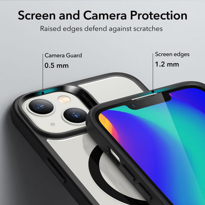 MagSafe Case for Apple iPhone 14 / 13, ESR, Classic Hybrid, Black Transparent