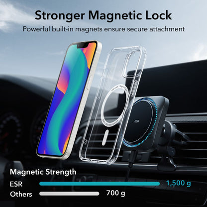 MagSafe Case for Apple iPhone 14 / 13, ESR, Classic Hybrid, Transparent