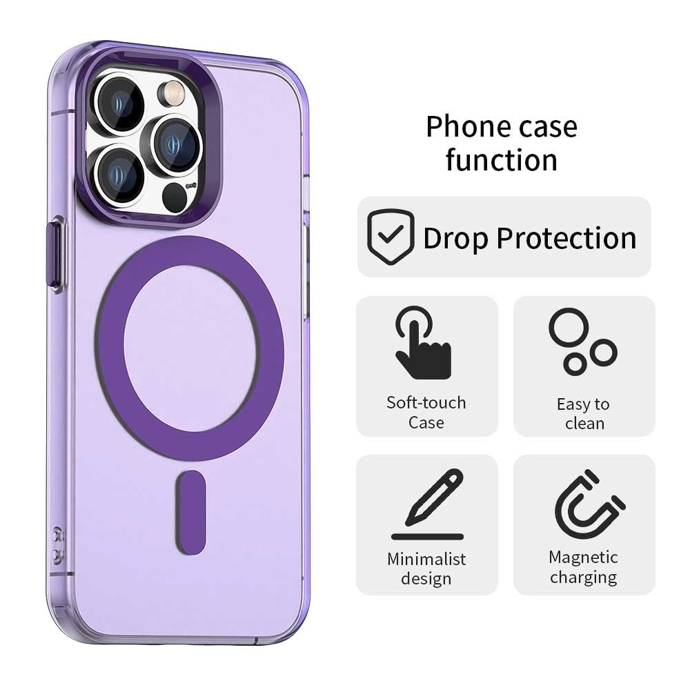 MagSafe ovitek za Apple iPhone 13 Pro Max, Techsuit, CandyCase, Vijoličen