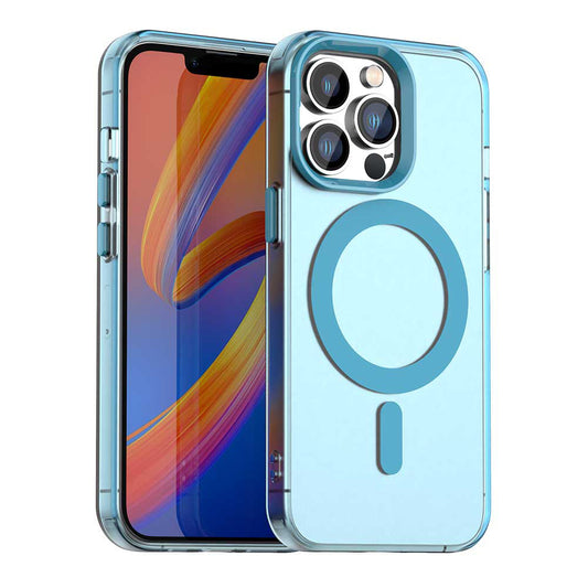 MagSafe ovitek za Apple iPhone 13 Pro, Techsuit, CandyCase, modra