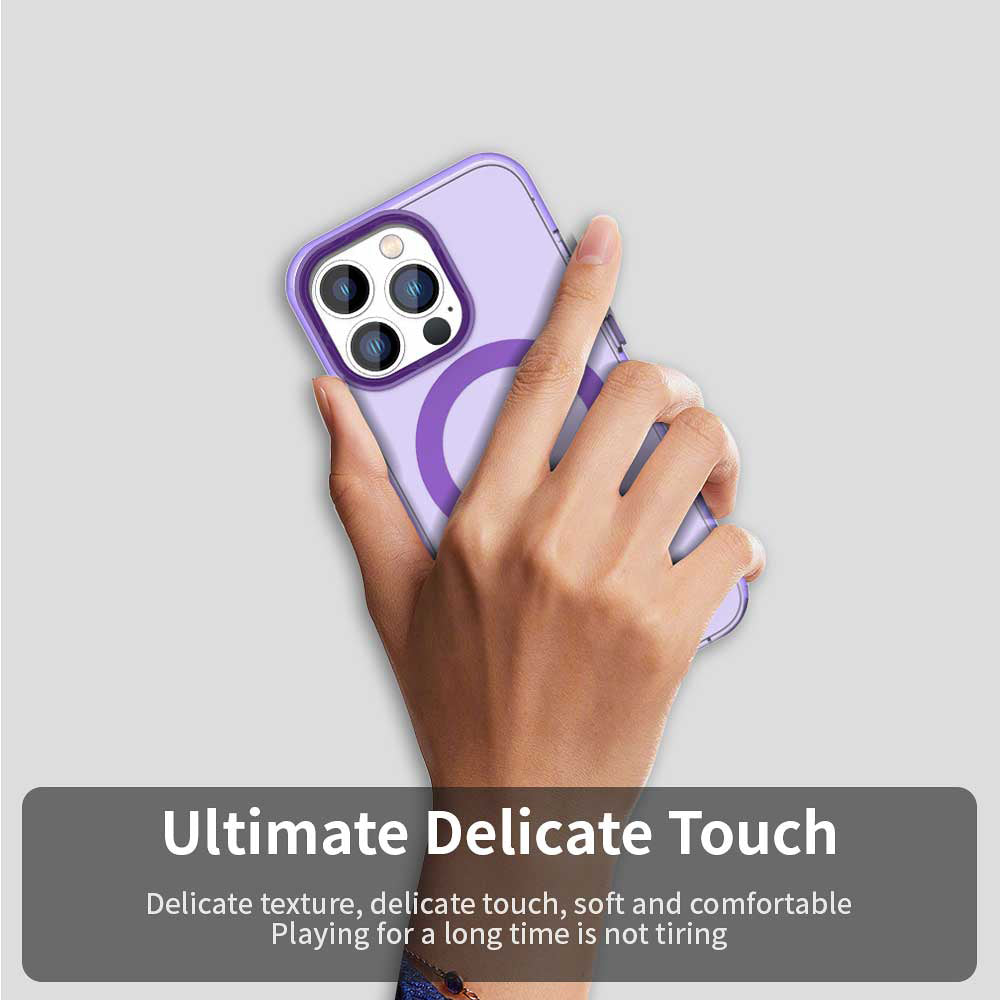 MagSafe ovitek za Apple iPhone 13 Pro, Techsuit, CandyCase, Vijolična