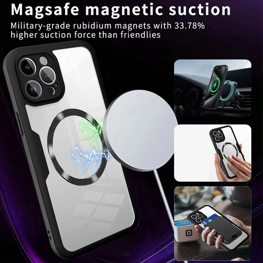 Ovitek MagSafe za Apple iPhone 13 Pro, Techsuit, ColorVerse 360, Vijoličen