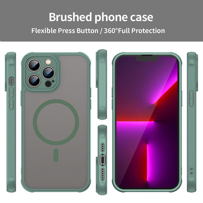 Ovitek MagSafe za Apple iPhone 13 Pro, Techsuit, HaloFrost II, Zelen