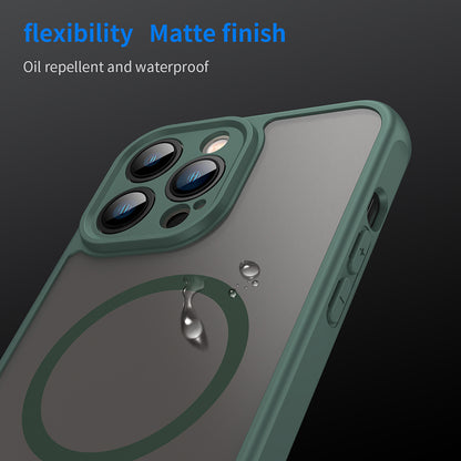 Ovitek MagSafe za Apple iPhone 13 Pro, Techsuit, HaloFrost II, Zelen