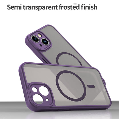 Ovitek MagSafe za Apple iPhone 13, Techsuit, HaloFrost II, Vijoličen