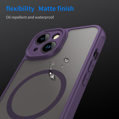 Ovitek MagSafe za Apple iPhone 13, Techsuit, HaloFrost II, Vijoličen
