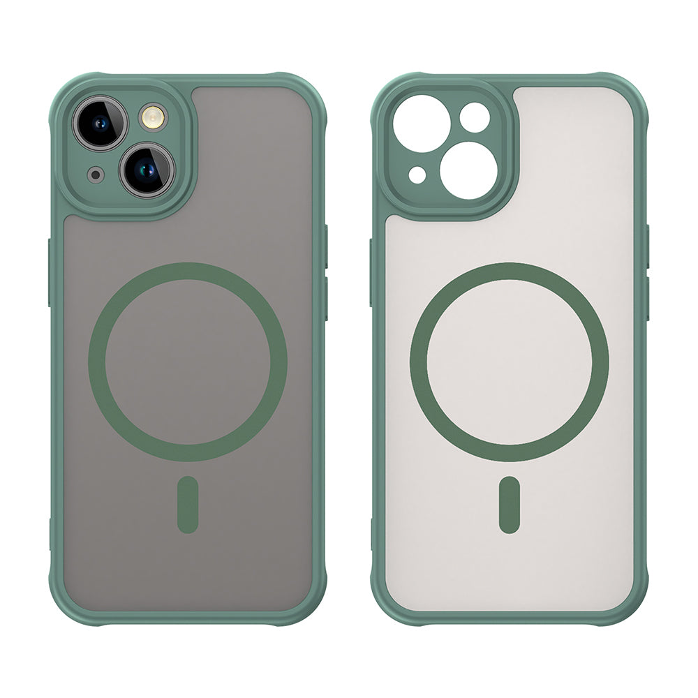 MagSafe ovitek za Apple iPhone 13, Techsuit, HaloFrost II, Zelen