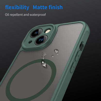 MagSafe ovitek za Apple iPhone 13, Techsuit, HaloFrost II, Zelen