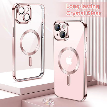 Ovitek MagSafe za Apple iPhone 13, Techsuit, Luxury Crystal, Roza