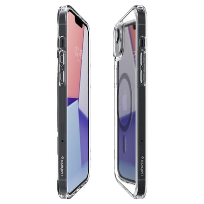 Ovitek MagSafe za Apple iPhone 14 Plus, Spigen, Ultra Hybrid Carbon, Prozoren