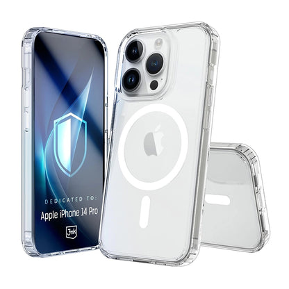 MagSafe ovitek za Apple iPhone 14 Pro, 3MK, Armor MagCase, Prozoren