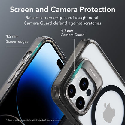 Ovitek MagSafe za Apple iPhone 14 Pro Max, ESR, Classic Kickstand, Prozorno črn