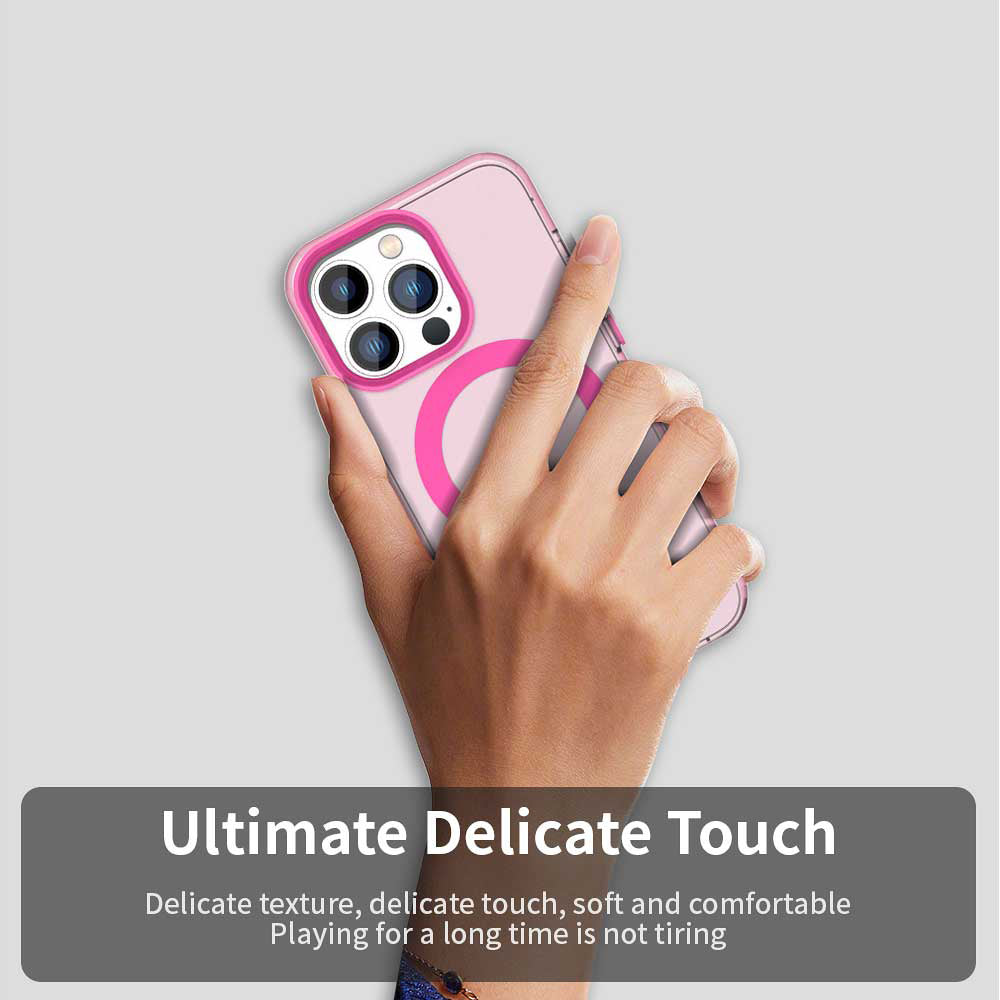 MagSafe Case for Apple iPhone 14 Pro Max, Techsuit, CandyCase, Pink