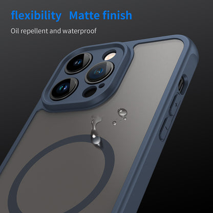 MagSafe ovitek za Apple iPhone 14 Pro Max, Techsuit, HaloFrost II, Temno modra