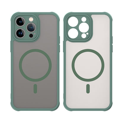 MagSafe Case for Apple iPhone 14 Pro Max, Techsuit, HaloFrost II, Green