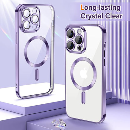 MagSafe Case for Apple iPhone 14 Pro Max, Techsuit, Luxury Crystal, Light Purple