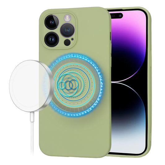 MagSafe ovitek za Apple iPhone 14 Pro Max, Techsuit, SoftFlex, Matcha