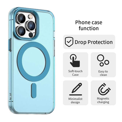 MagSafe ovitek za Apple iPhone 14 Pro, Techsuit, CandyCase, modra