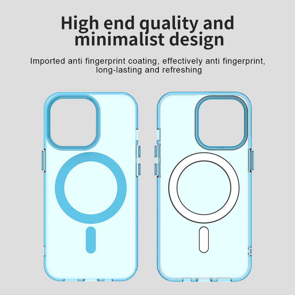 MagSafe ovitek za Apple iPhone 14 Pro, Techsuit, CandyCase, modra