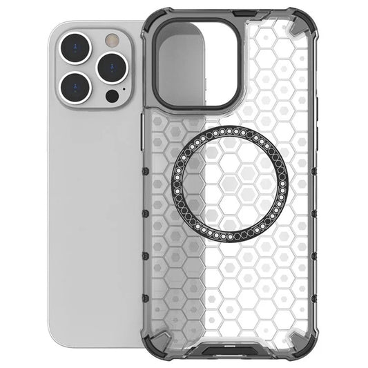 MagSafe ovitek za Apple iPhone 14 Pro, Techsuit, HoneyComb Shield, Črn