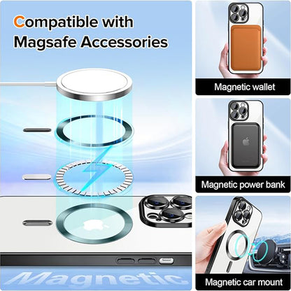 Ovitek MagSafe za Apple iPhone 14 Pro, Techsuit, Luxury Crystal, Črn