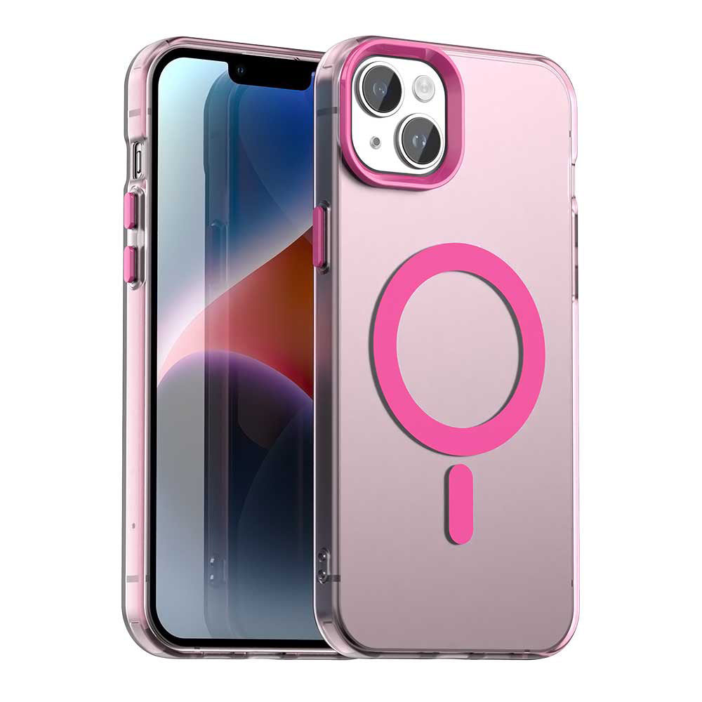 MagSafe Case for Apple iPhone 14, Techsuit, CandyCase, Pink