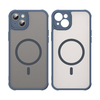MagSafe ovitek za Apple iPhone 14, Techsuit, HaloFrost II, Temno modra