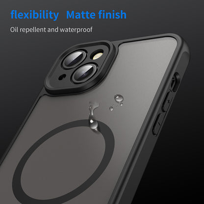 MagSafe Case for Apple iPhone 14, Techsuit, HaloFrost II, Black